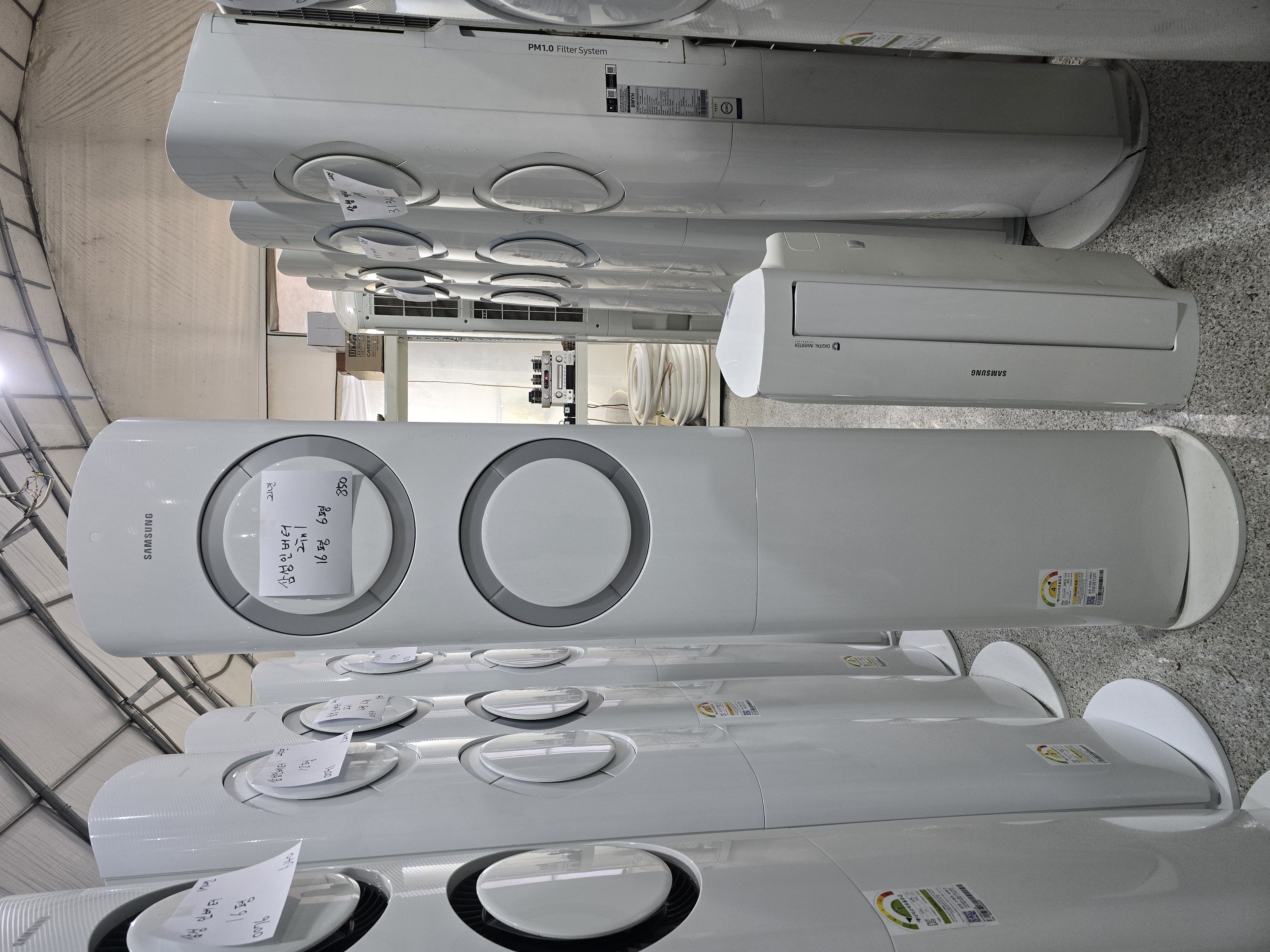 0222번 삼성 인버터 투인원 에어컨 16평 6평 21년